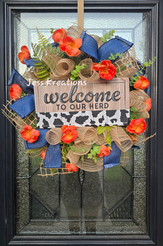 Welcome to Our Herd Wreath