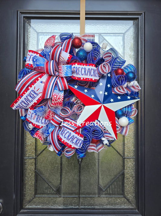 Festive Patriotic Wreath